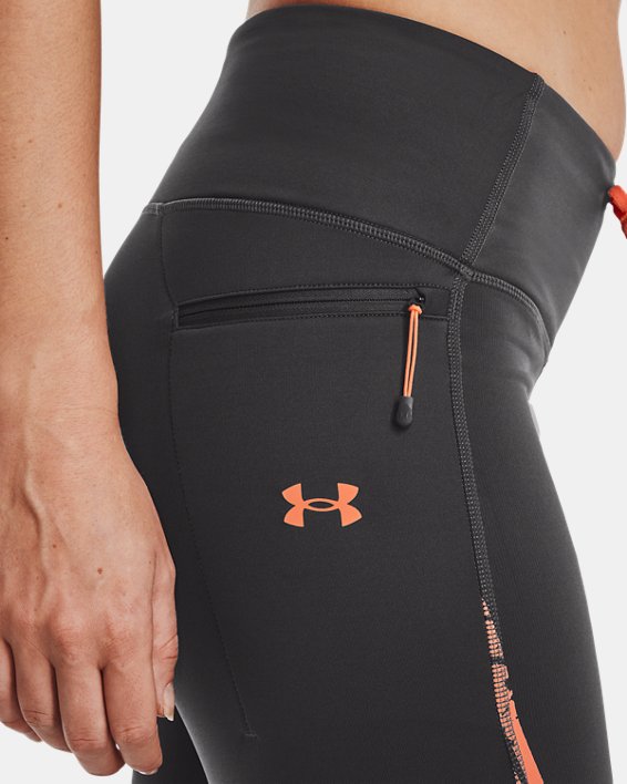 Women's UA OutRun The Cold Tights in Gray image number 4